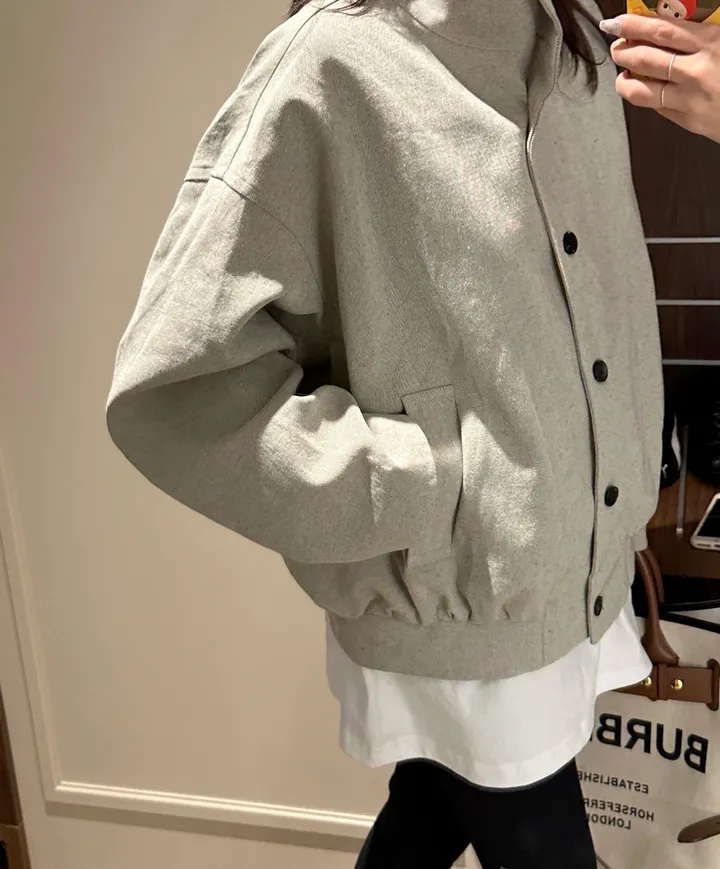 fancy high neck jacket ; 2color 하이넥, 봄자켓, 숏자켓, 하프자켓 상세 이미지 20