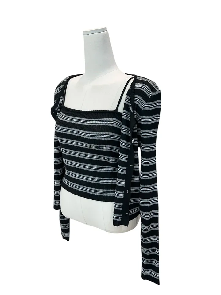 Pico sand sprite sleeveless cardigan set 피코 샌드 스트라이프 나시 가디건 세트 상세 이미지 26