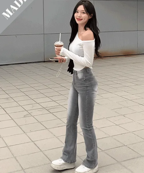 [MADE] -3kg 슬림핏 워싱 부츠컷 (2color)