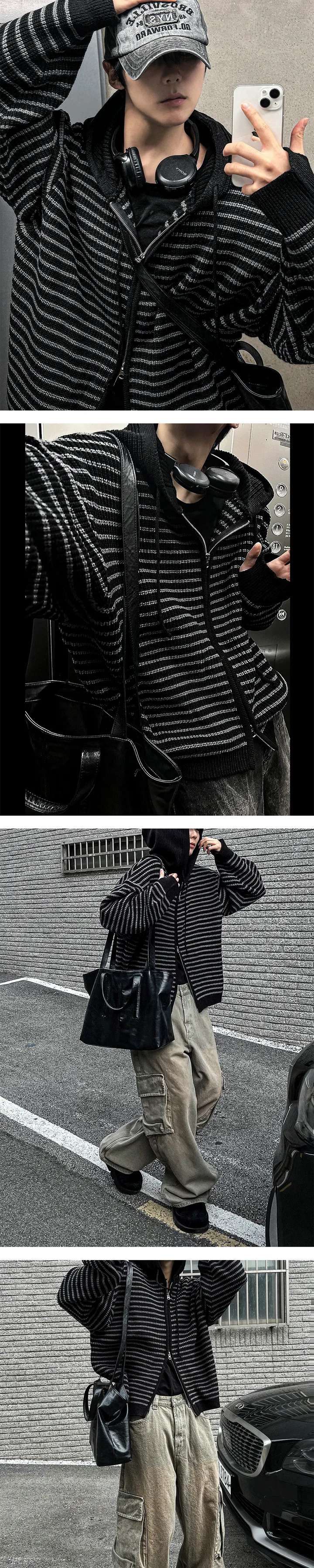 커디에 워머 단가라 후드집업 상세 이미지 6