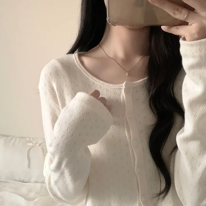 로로 펀칭 가디건 (8color) 상세 이미지 11