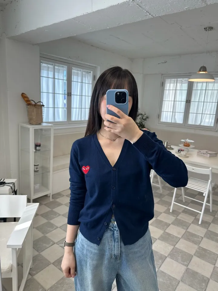 하트 가디건 브이넥 데일리 빠른출고 4color 상세 이미지 15