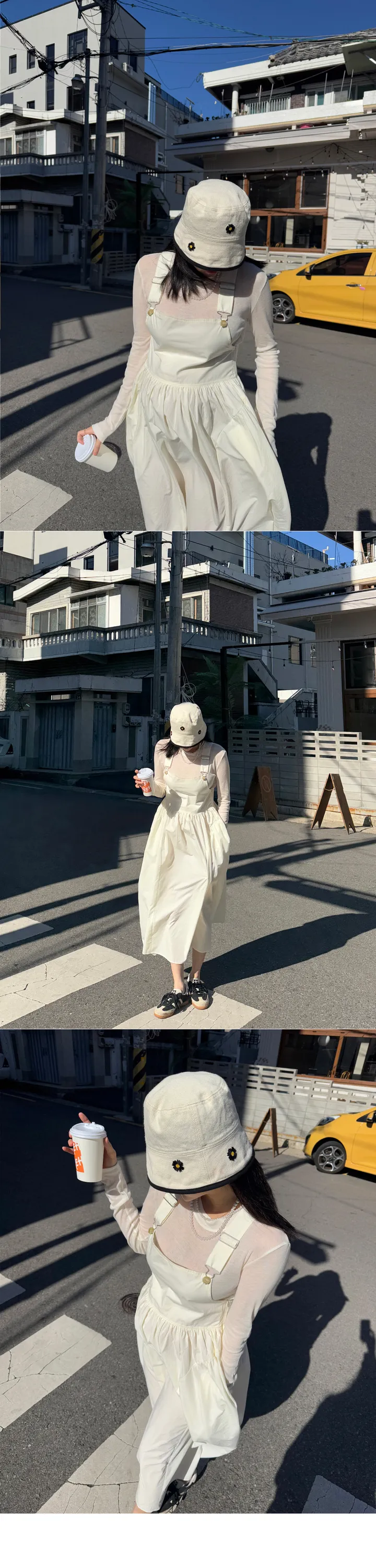 🧡끌랑 단독진행/당일발송🧡 플라워 자수 벙거지 모자 버킷햇 1color 상세 이미지 3