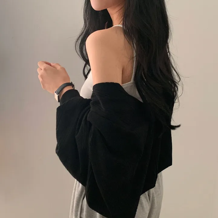 [팔뚝살커버~] 사계절내내! 볼레로 크롭 니트가디건 - 3color 상세 이미지 25