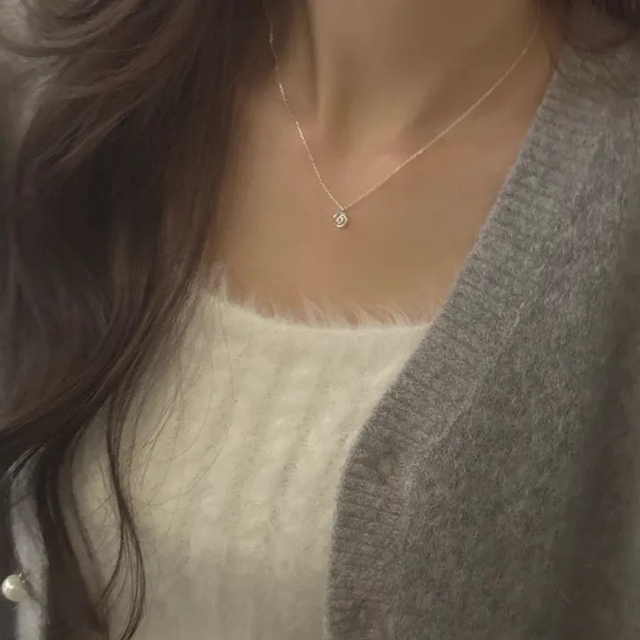 [silver925] 레인 큐빅 목걸이 (2color) 상세 이미지 8