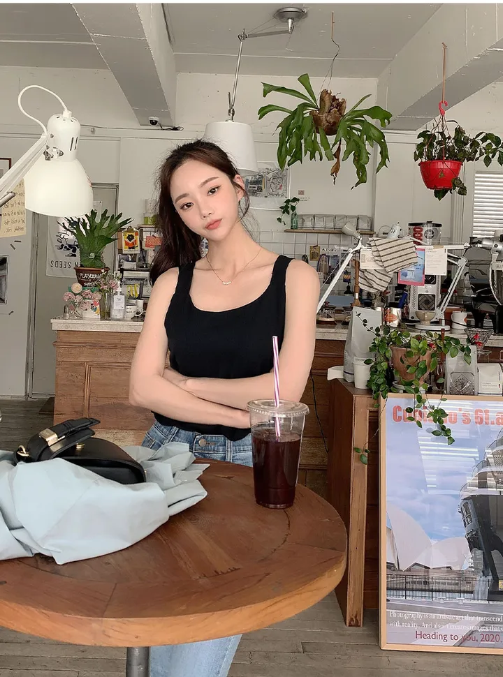 [44-120] [4만1천장 돌파♥] 데이픈 블라우스 나시(기본/크롭) 상세 이미지 53
