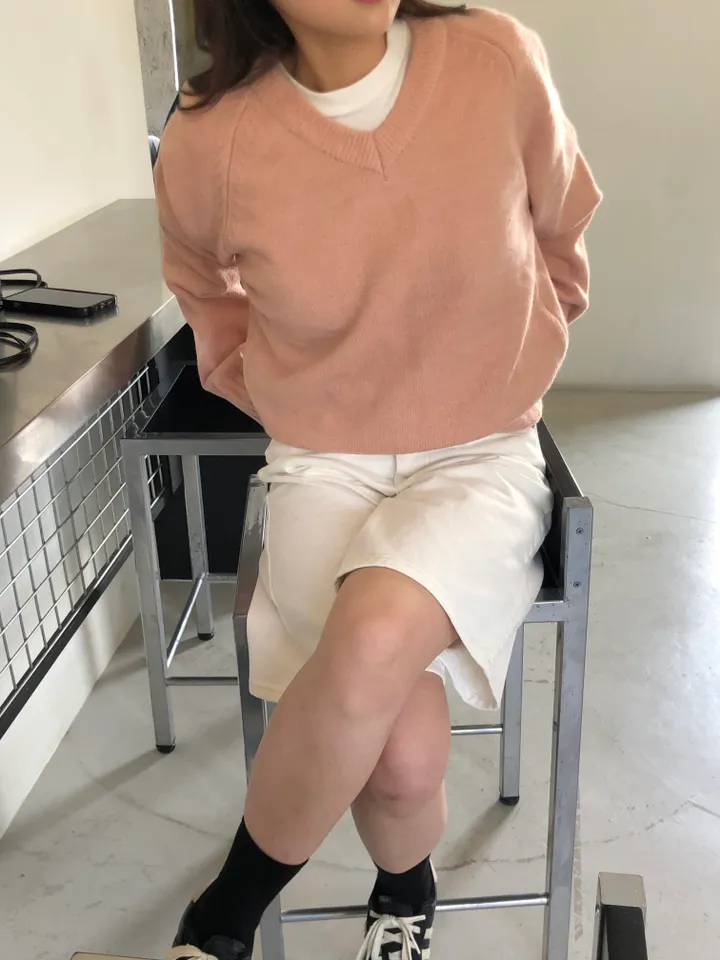 [*주문폭주*/9colors🍂] 아방핏 기본 브이넥 니트 (쫀쫀 폭닥 기본템 가을 무지니트 남여공용 유니섹스 핏보장) 상세 이미지 58