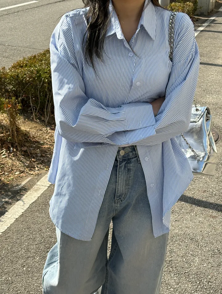 데일리 마린 핀턱 벌룬 와이드팬츠 상세 이미지 12