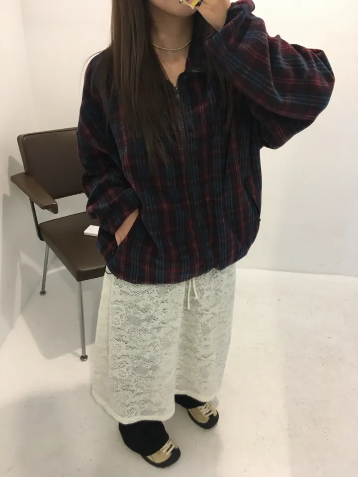 (2 color) 도쿄 체크 후리스집업 상세 이미지 28