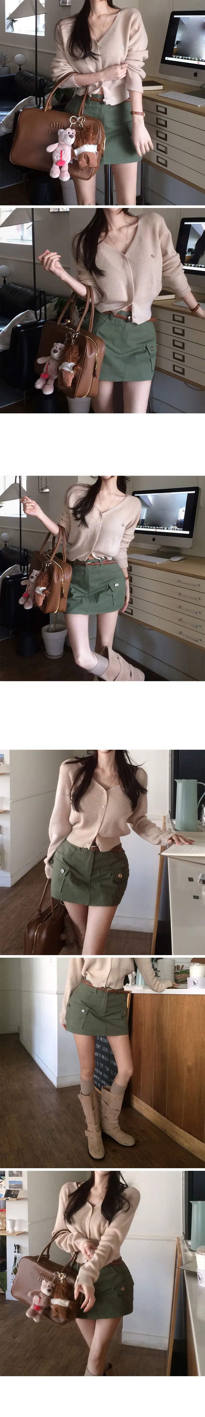 [made/기본필수!/잘록핏] 델리 브이넥 잘록 가디건 봄가디건 하객룩 봄신상 상세 이미지 16