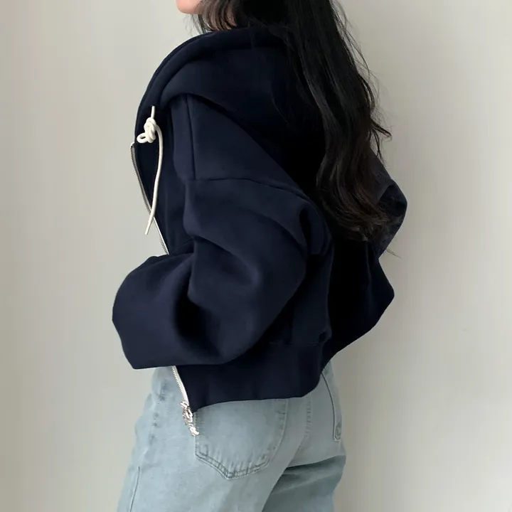 [완전인기✨/백염컬러 당일출고!] 자체제작 크치Made 꿈에 나온 핏, 투웨이 양기모 크롭 후드집업 ver 아우터 자켓 - zipup 상세 이미지 148