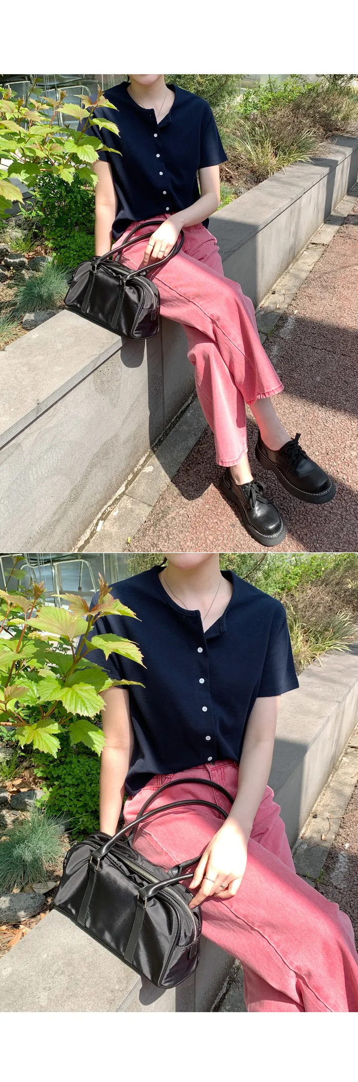[1.5만장돌파/F~L,무조건소장](F,L) 와플반팔가디건T 상세 이미지 6