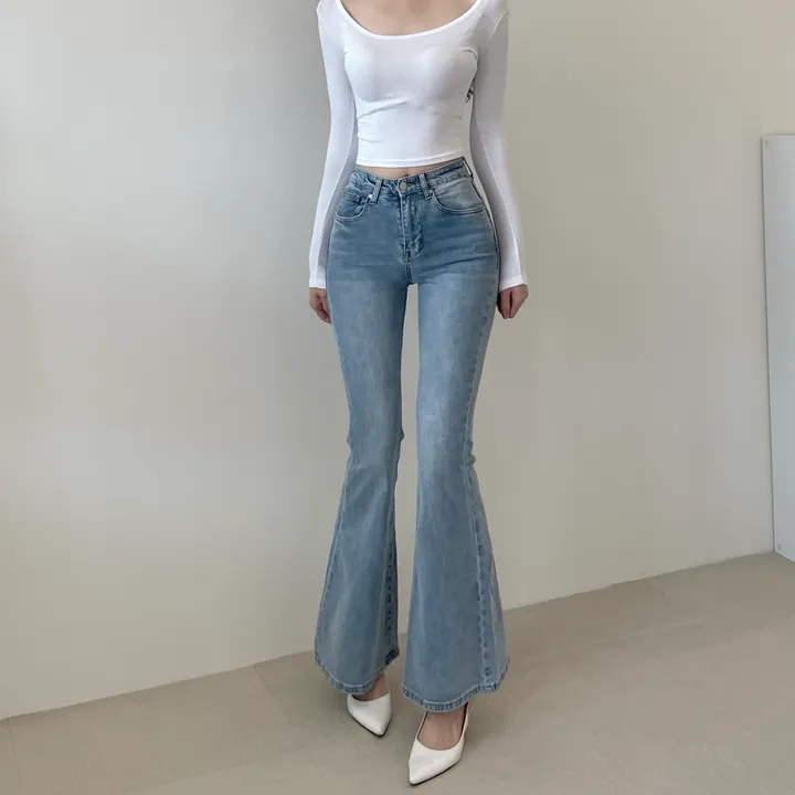 [숏/롱ver.]연청 부츠컷 데님팬츠 부츠컷청바지 인생부츠컷 키작녀데님 키큰녀데님 봄신상 상세 이미지 5