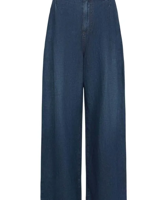 여성 티더블유피 스트레이트 팬츠 Twp Greene St 바지 다크 워시