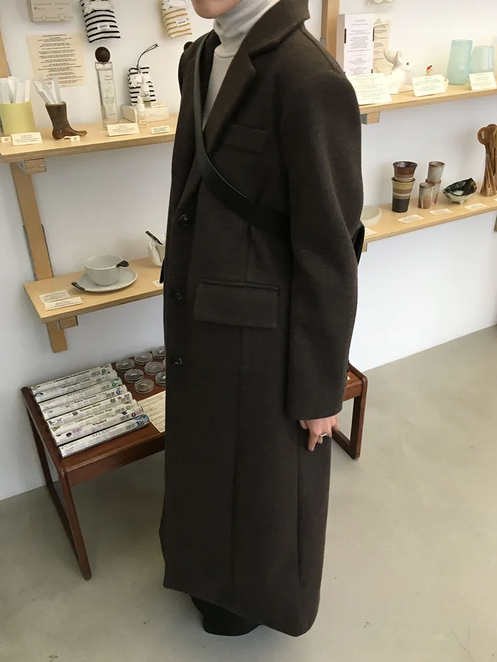 스테이 브이넥 롱코트 (3color) 상세 이미지 15