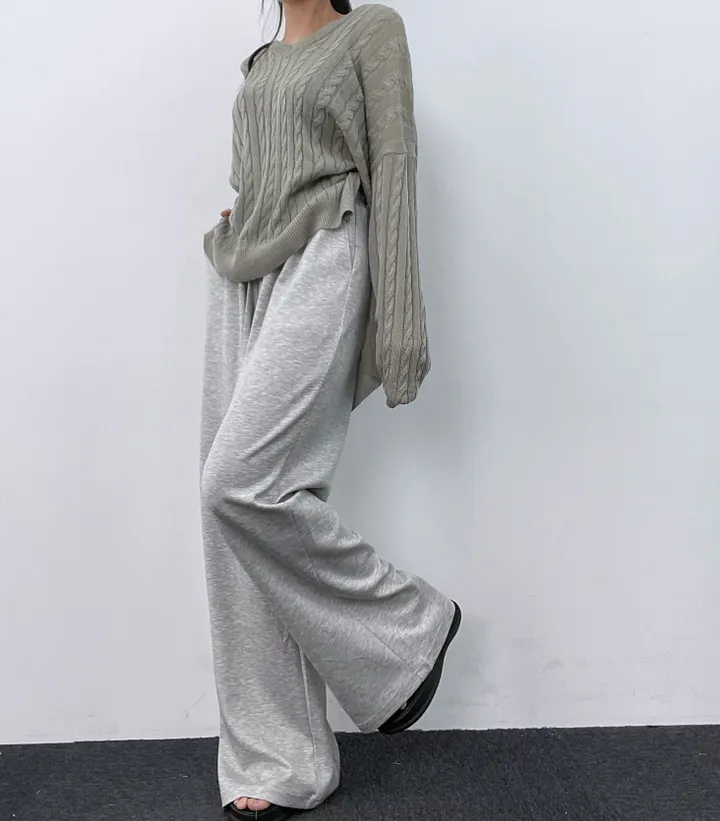 * 차르르 날씬핏 * 와이드팬츠 여름 트레이닝바지 여름옷 봄 밴딩 바지 찰랑팬츠 핀턱 와이드 롱 팬츠 쭈리 여름바지 봄바지 가을바지 츄리닝 상세 이미지 33