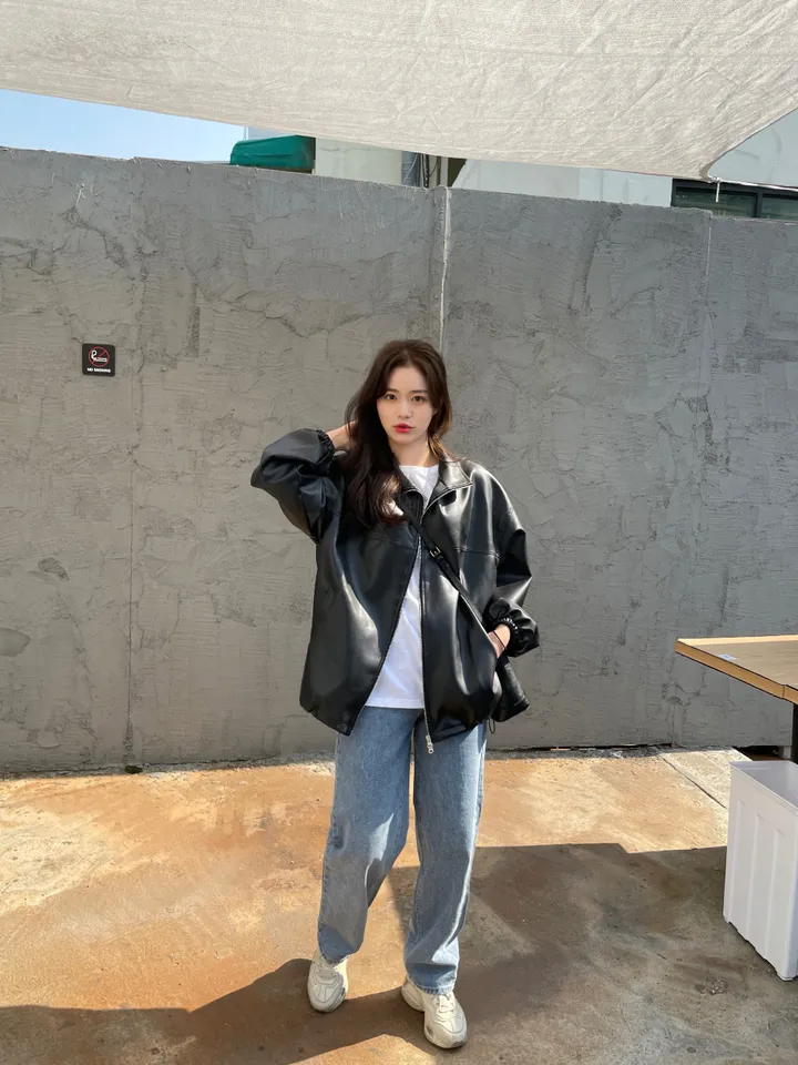 [주문폭주/MADE] 남녀공용 로제 오버핏 레더자켓 상세 이미지 83