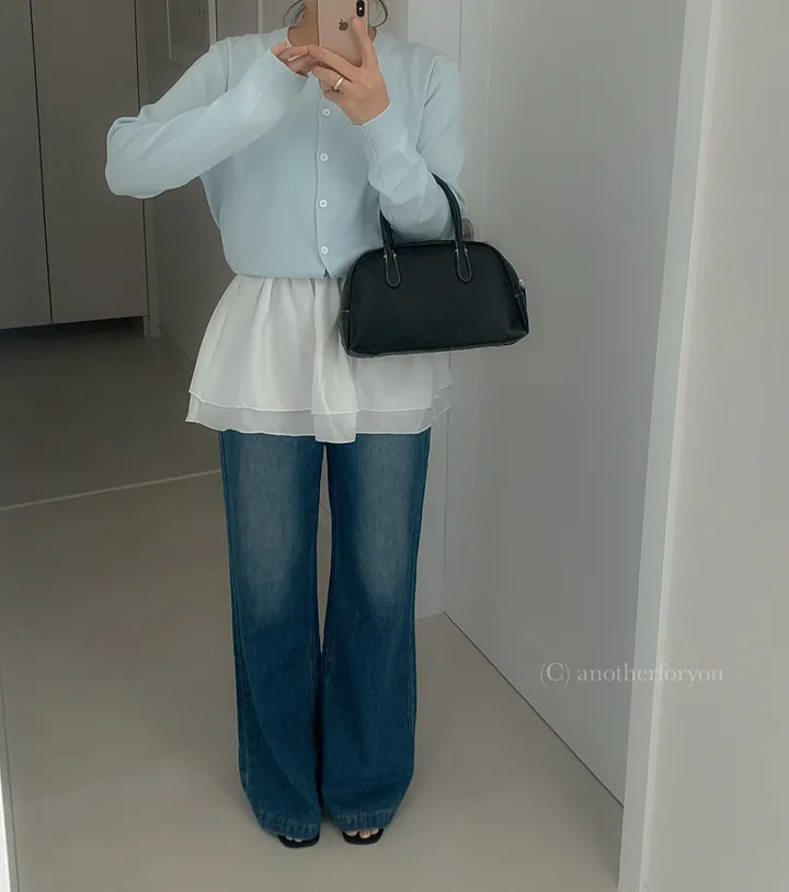 미니 심볼 펜던트 라운드 숏 가디건 4col : 어나더포유 상세 이미지 25