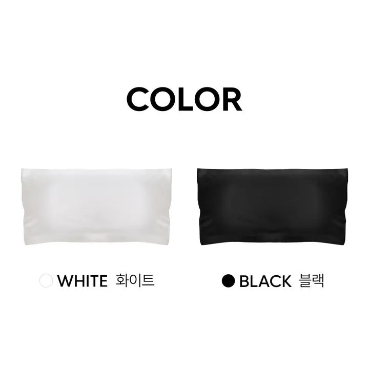 [뒷태여신❤️흘러내림X]더블 X 튜브탑 오프숄더브라 탱크탑 끈없는브라 스트랩리스 백리스브라 레이어드 노와이어 일체형패드 워터밤 상세 이미지 6