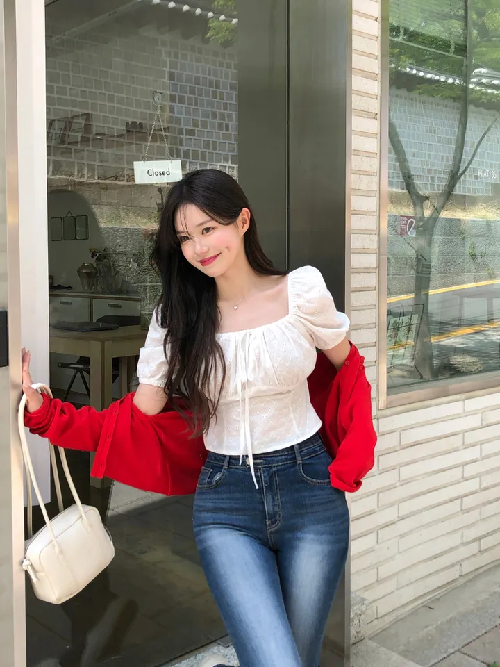 [살안타템/여름까지-] 애플 린넨 브이넥 가디건 (10color) 상세 이미지 12