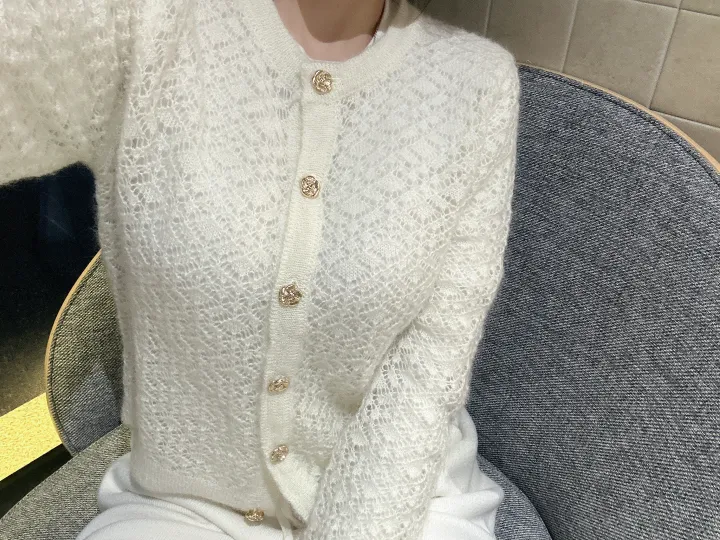 실물갑✨봄신상 스카시 골드버튼 가디건 브랜드퀄리티 상세 이미지 6