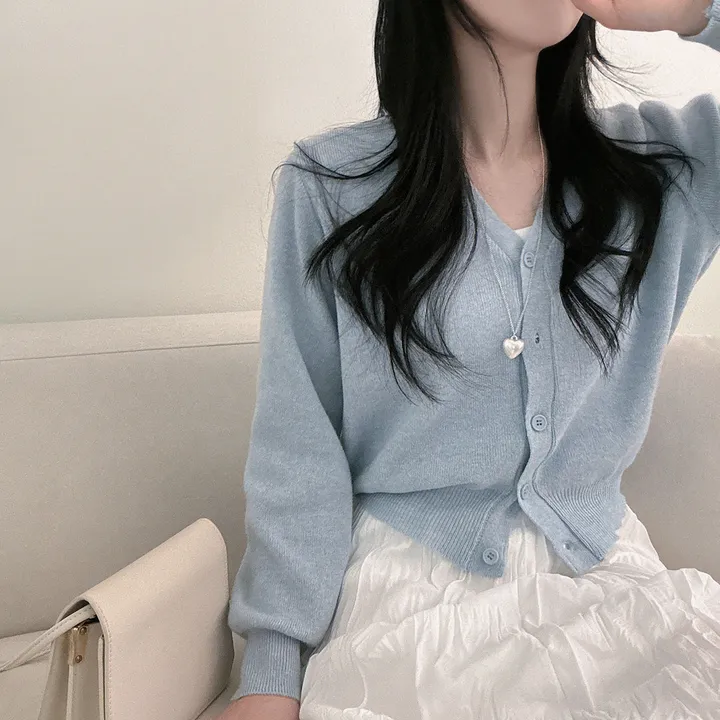 봄필수템 [브이넥/라운드넥] 소장각 라운드 브이넥 기본핏 긴팔 가디건 상세 이미지 55