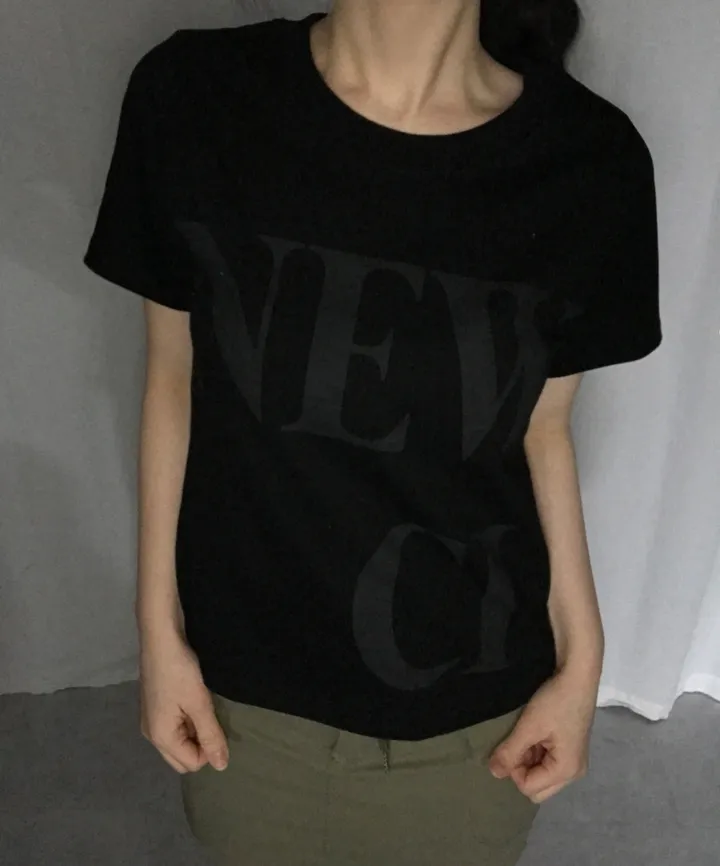 newy semi crop tee [2color] 상세 이미지 11