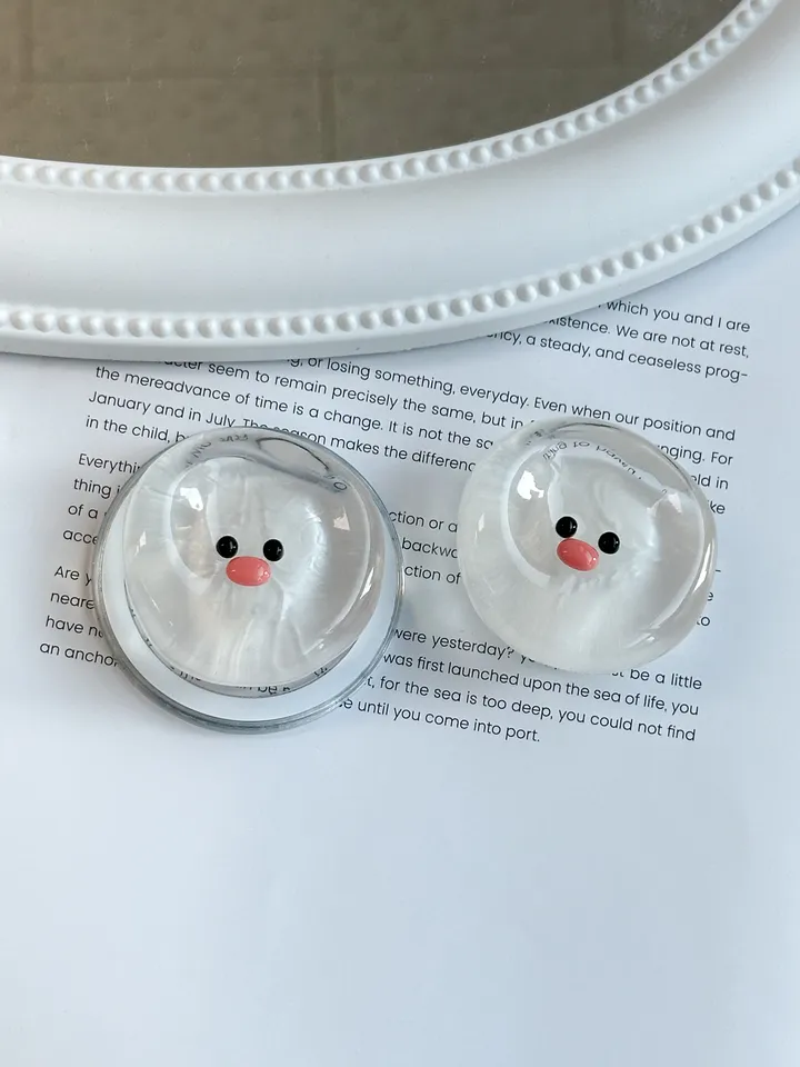 ☃️눈사람 조약돌 스마트톡 맥세이프 그립 귀여운 우정템 상세 이미지 4