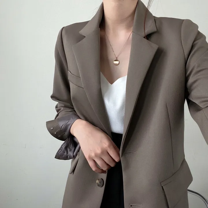당일발송 (어깨패드없는 네추럴핏) 봄가을 소매트임 고퀄 베이직 자켓 상세 이미지 20