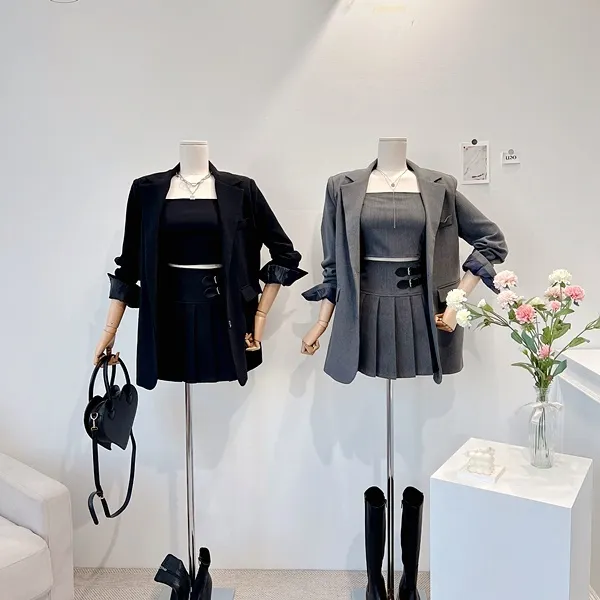 💙당일발송💙*자체제작* 뒷태여신 테일러드카라 대디자켓 버튼자켓 단추자켓 백트임 백버튼 뒷트임 오버핏자켓 슬림자켓 무지자켓 긴팔자켓 하프자켓 숏자켓 롱자켓 봄자켓 봄아우터 하객룩 상세 이미지 4