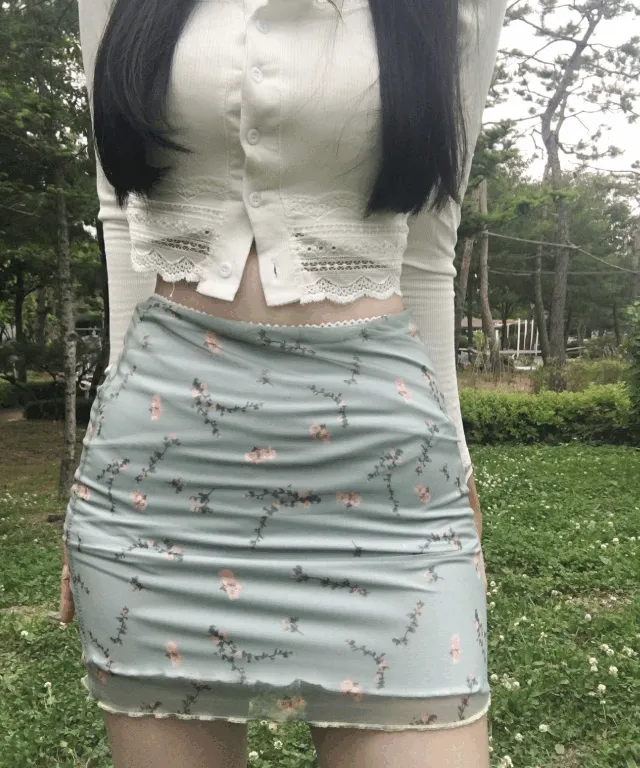 플라워 패턴 미니sk