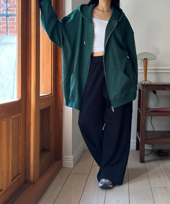 ❤️주문1등❤️왕박시핏❤️투웨이/시그니처핏 롱기장 올핏 투웨이 후드집업 5color 상세 이미지 15