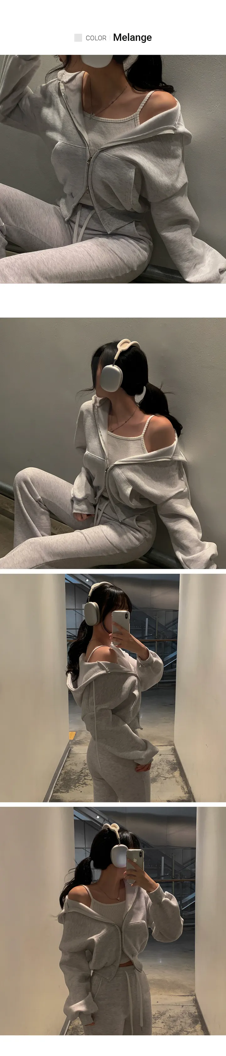 MADE💕[1만장돌파🚀] 핏대박 ver.2 크롭 후드 집업 투웨이 크롭집업 6color 상세 이미지 5