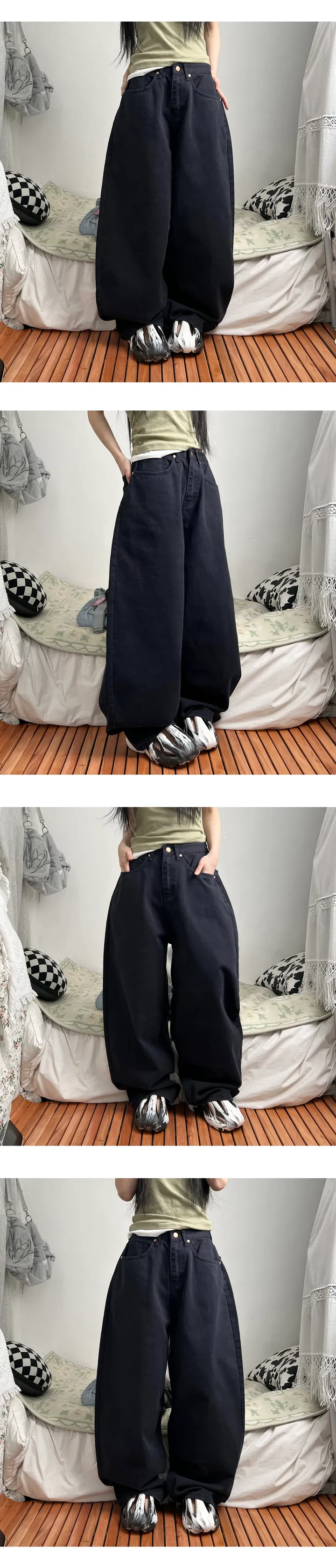 mega twill cotton wide pants 상세 이미지 18