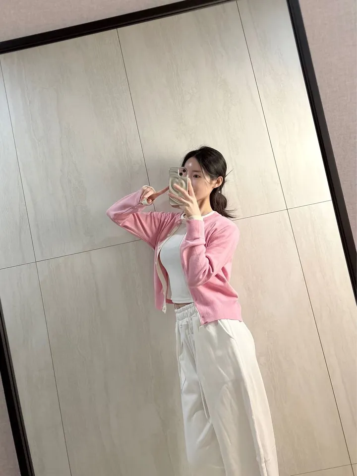 3color) 배색 포인트 소매절개 가디건 *배색가디건, 니트가디건 상세 이미지 29