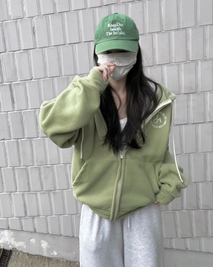 후리스 레터링 더비 투웨이 후드zip up -10col 상세 이미지 21