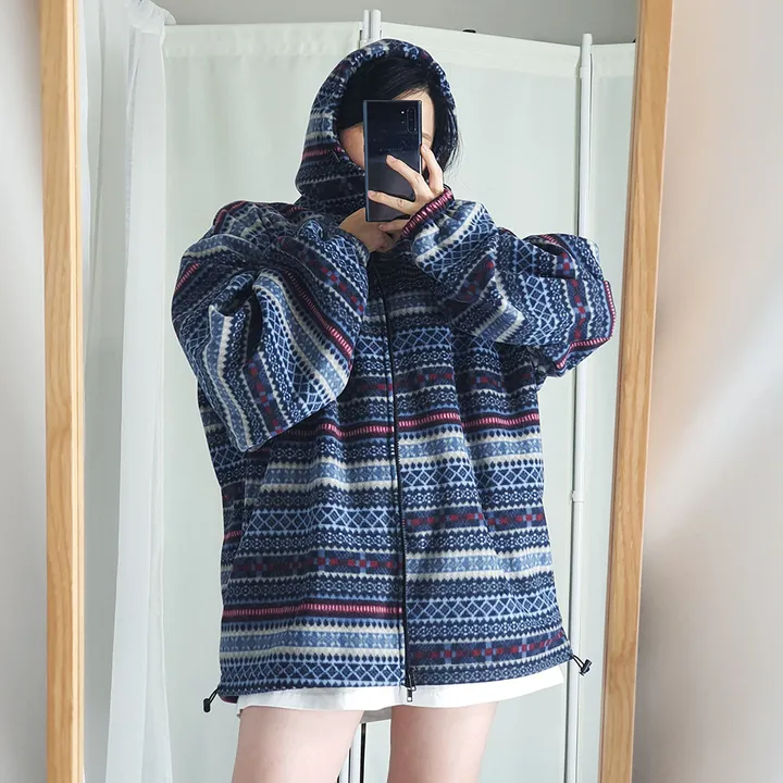 남녀공용 오버핏 파타곤 플리스 후드집업 자켓 상세 이미지 30