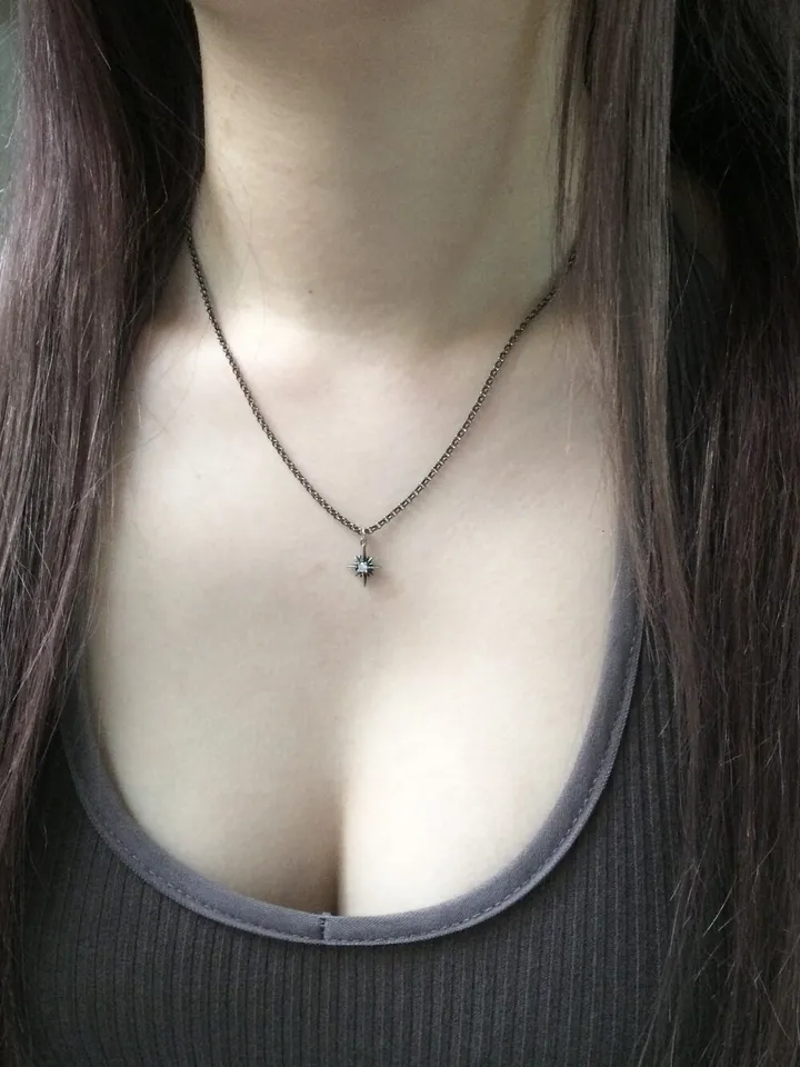 black twinkle necklace 상세 이미지 3