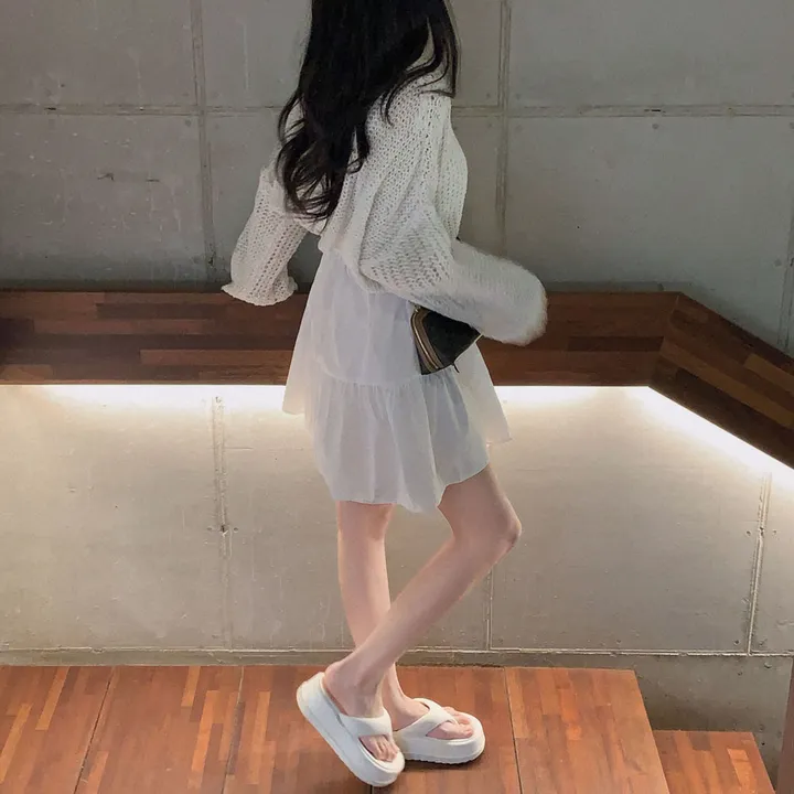 [아방🤍/new신상!]누가봐도 아방핏, 왕크롭 썸머 린넨 부클 원버튼 루즈핏 가디건 상세 이미지 25