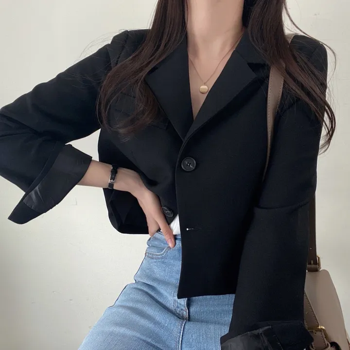 봄자켓🌷(백화점퀄) 어텀 메이비 소매트임 숏 자켓 상세 이미지 43