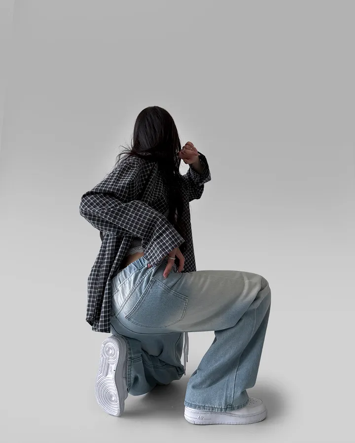 [~2XL] 마블 소프트 워싱 허리 밴딩 와이드 일자핏 데님 팬츠 바지 상세 이미지 35