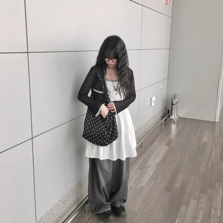 [손등덮는 여리핏~] 예쁨보장! 버터플라이 레이스 미니버튼 크롭 가디건 여름 상세 이미지 20