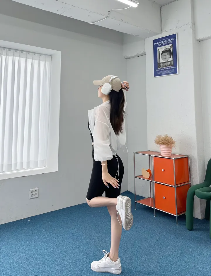 5부 스판 바이커 팬츠 상세 이미지 9