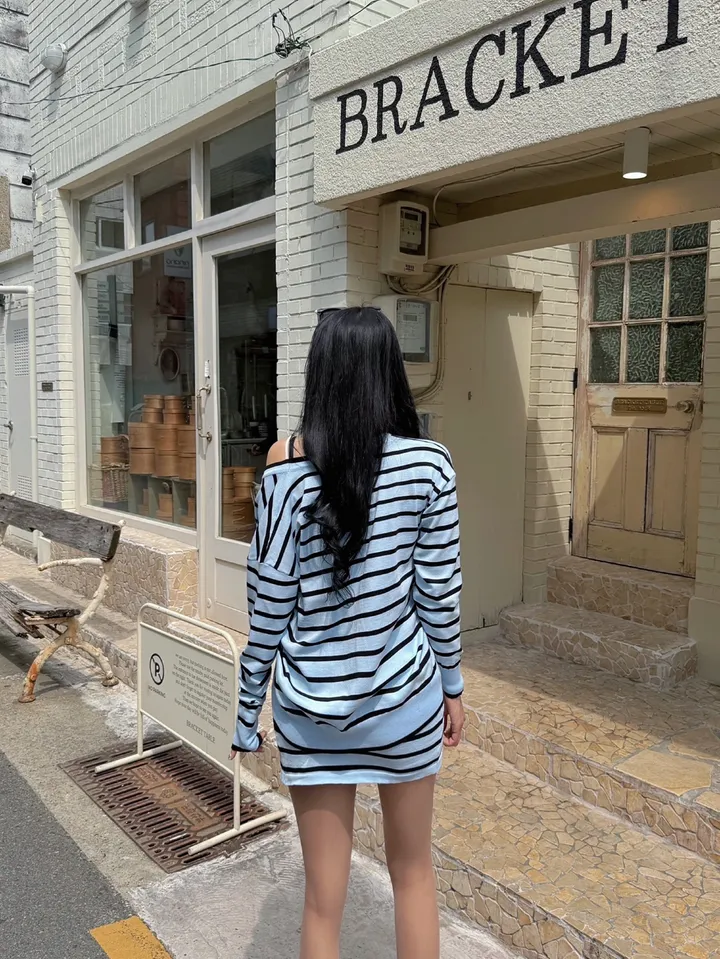 제작진행 [md소장/가디건+치마바지set/브로치포함] 루즈핏 단가라 코사지 플라워 금장 니트 가건 + 하이 밴딩 스트라이프 치마바지 set 상세 이미지 14
