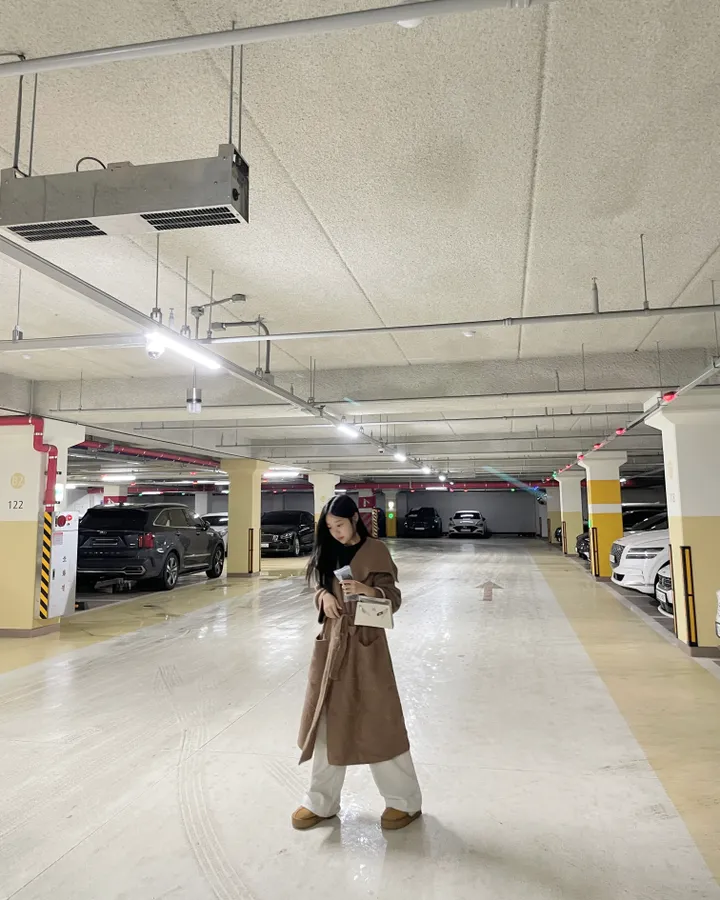 [틱톡인기 여리무드 분위기 갑] 앙고라 니트 롱 코트 상세 이미지 7
