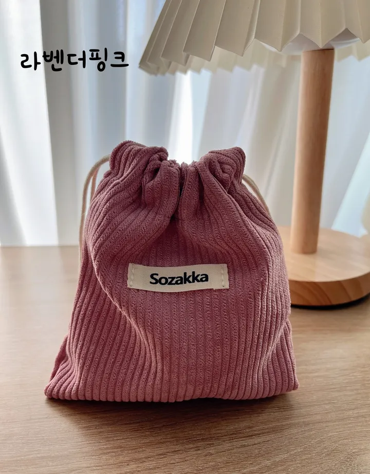 코듀로이 복조리 파우치 상세 이미지 5