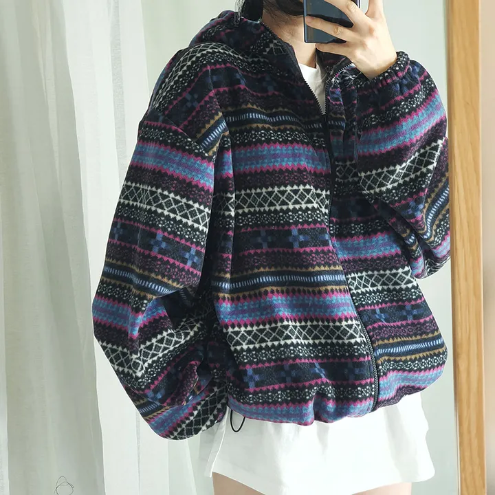남녀공용 오버핏 파타곤 플리스 후드집업 자켓 상세 이미지 20