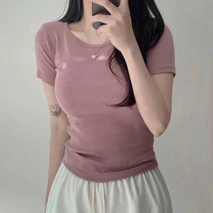 [11color/인생반팔] 코튼 데일리 부드러운 무지 라운드 반팔 기본 티셔츠 - 11color 상세 이미지 24