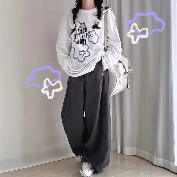 *에이블리랭킹1등* [사이드스냅/조거&와이드] 사이드버튼 절개 투웨이 벌룬 트레이닝 팬츠 6color 비조 비죠팬츠 상세 이미지 2