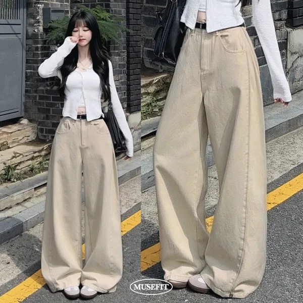 핏보장💗 *골반커버/스냅버튼/숏일반롱* 사이드스냅 핀턱 밑단 스냅버튼 루디 와이드 롱팬츠 - 5COL